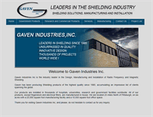 Tablet Screenshot of gavenindustries.com